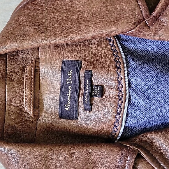 Massimo Dutti genuine leather moto jacket in size XS. - Picture 2 of 16